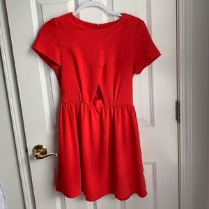 Red Topshop dress